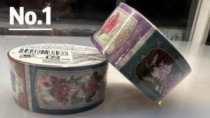 日本全新-植物花卉玫瑰圖鑑復古郵票圖鑑紙膠帶MT貼 (01款)