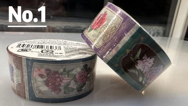 日本全新-植物花卉玫瑰圖鑑復古郵票圖鑑紙膠帶MT貼 (01款)