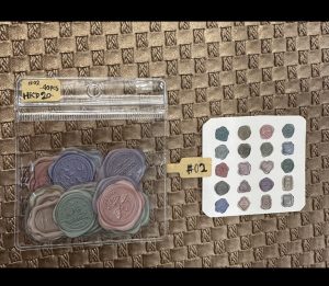 -平面貼紙-歐洲式英倫風法式復古風格火漆蠟印仿立體印章貼紙防蠟印平面貼紙  (02款)